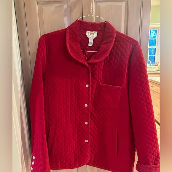 Beautiful high quality Talbots jacket 96%polyester 4%spandex. Corduroy collar - Picture 2 of 6